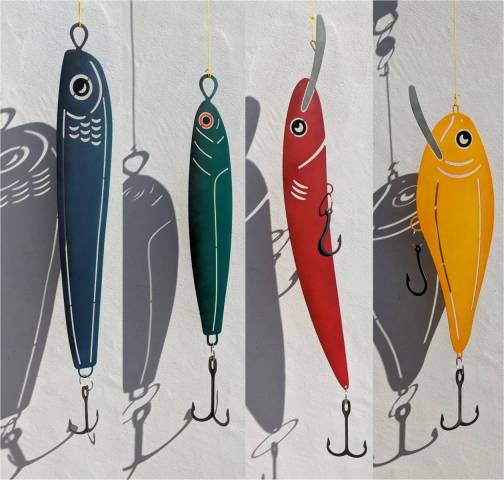 Les 4 premiers modles de leurres dcoratifs